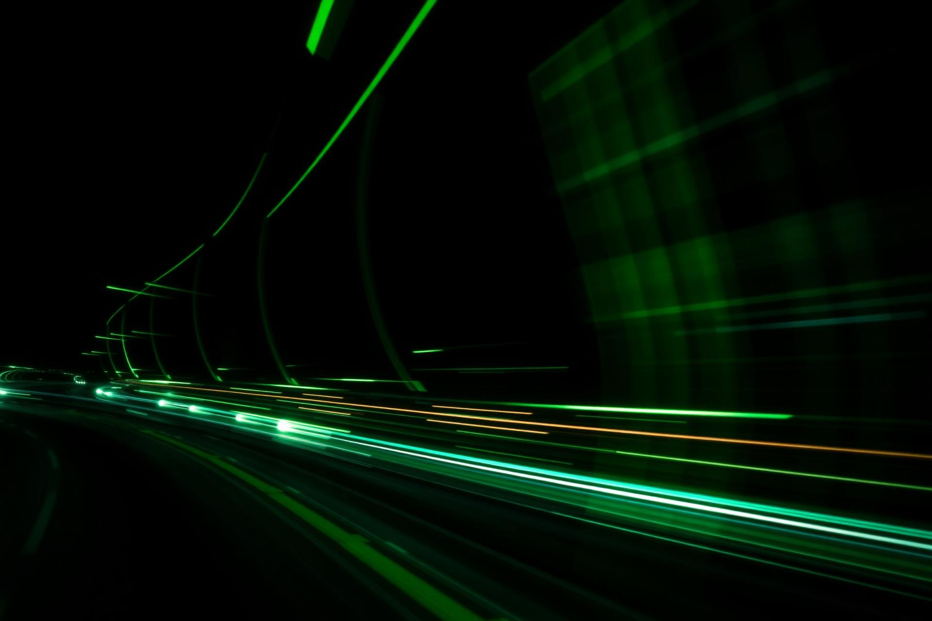 High-speed data streams representing WordPress acceleration